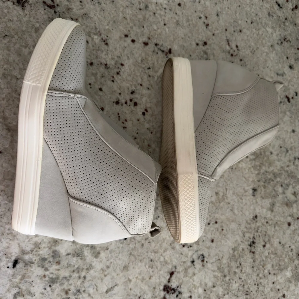 CCOCCI Perforated Wedge Sneakers‎ - Light Gray